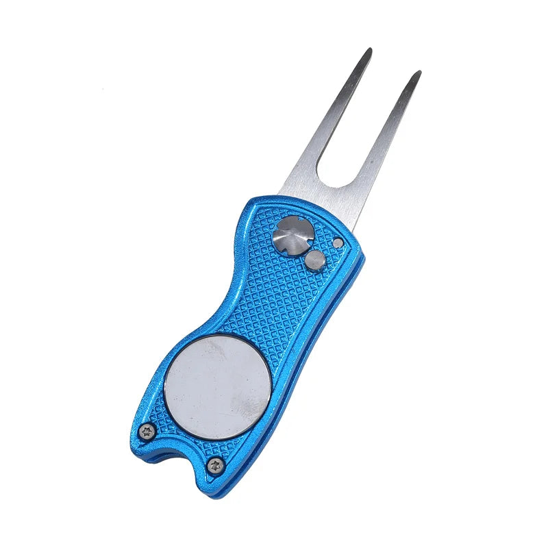 Golf Divot Repair Tool – Foldable All-in-One Green Repair Tool, 1-3 Pack