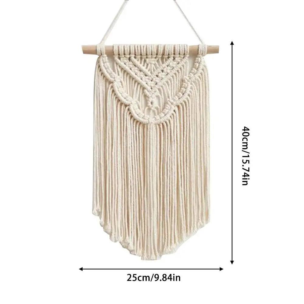 Macrame Wall Hanging – Boho Woven Wall Art Tapestry for Home Decor