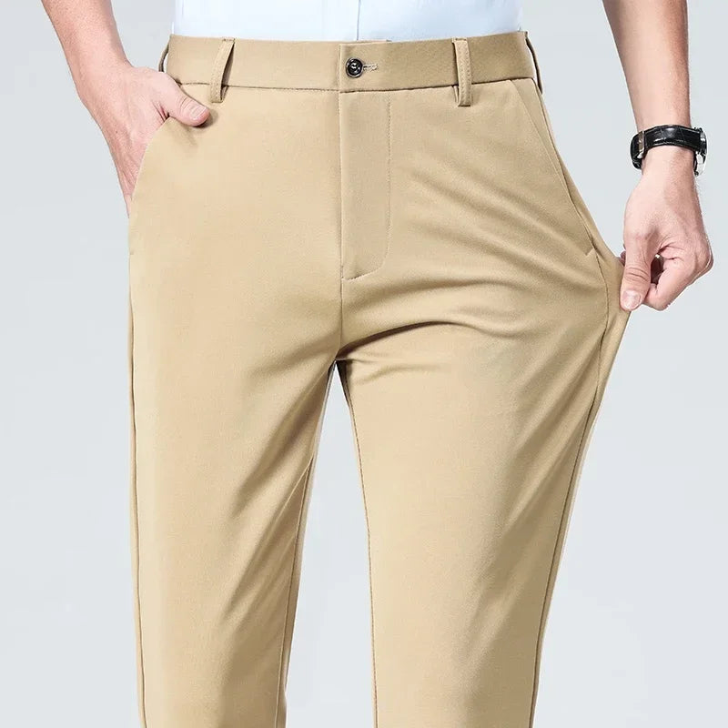 Men's Golf Pants – Quick-Dry Stretch Trousers, Waist 29-40, Multiple Colours