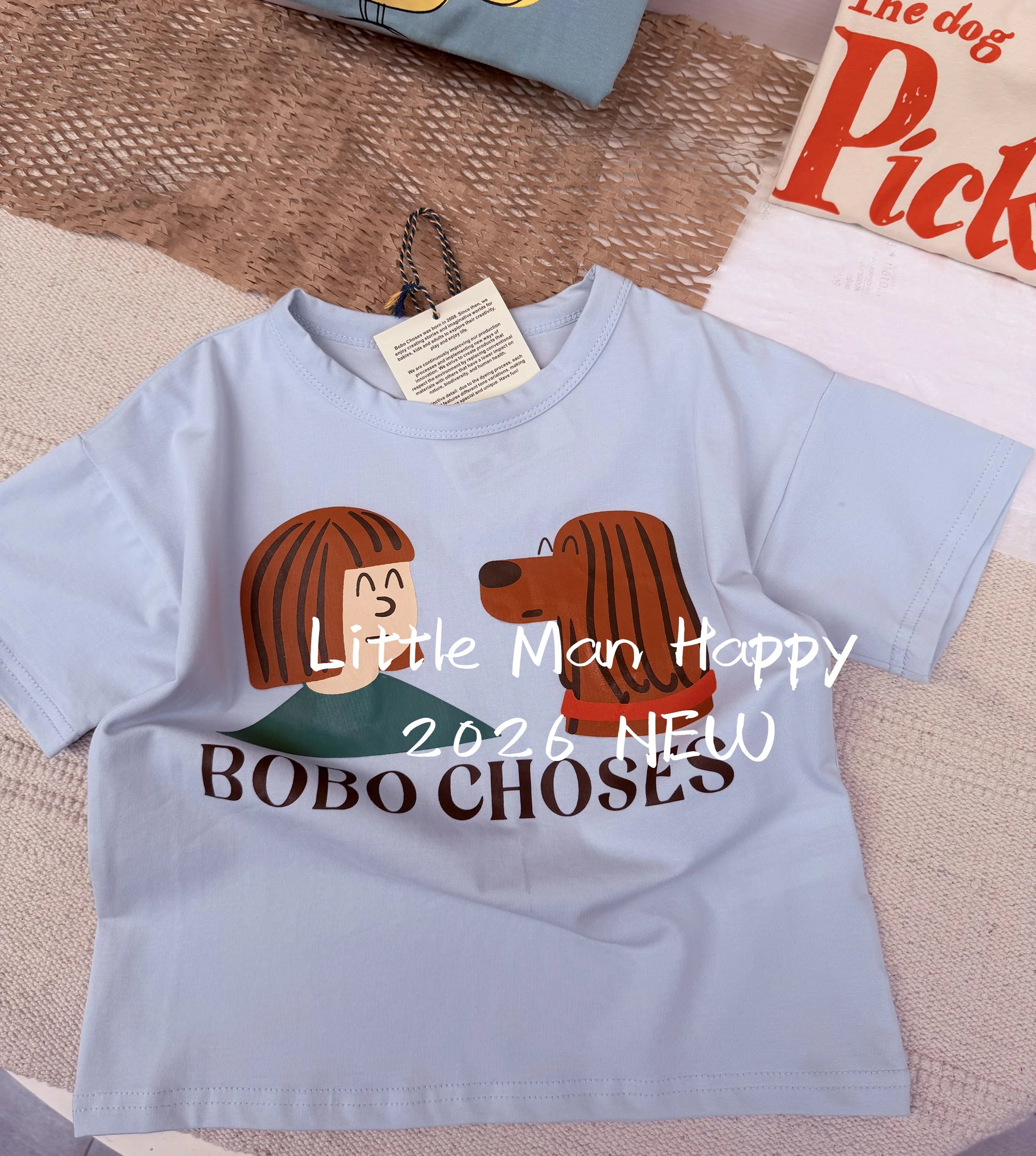 Girls Cotton T-Shirt – Short Sleeve Cartoon Print Top, Pure Cotton, 18M-15Y