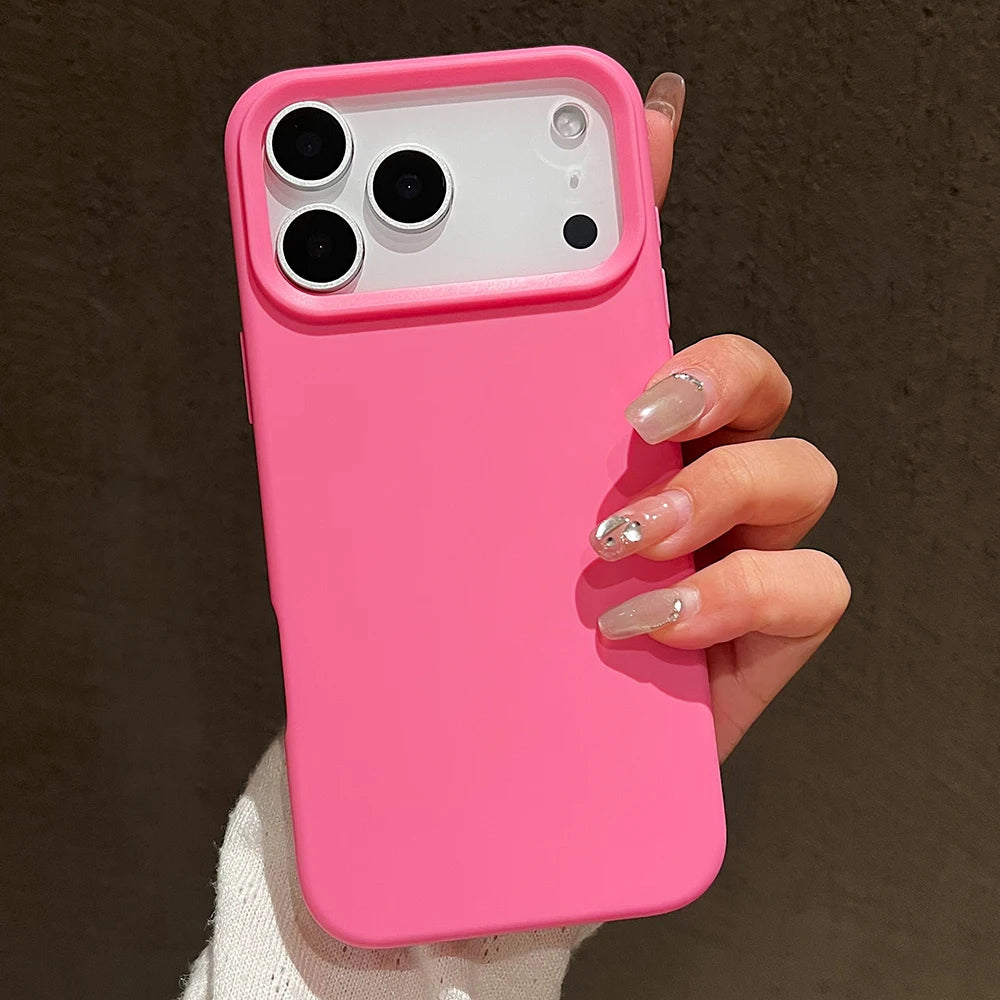 iPhone Case – Candy Colour Matte Silicone Shockproof TPU Cover for iPhone 17 Air & Pro Max