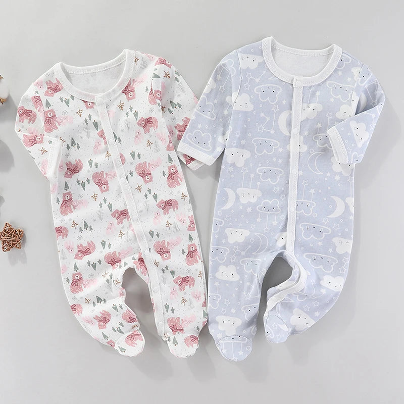 Baby Romper – Soft Newborn Bodysuit Jumpsuit for Boys & Girls, 0-9 Months