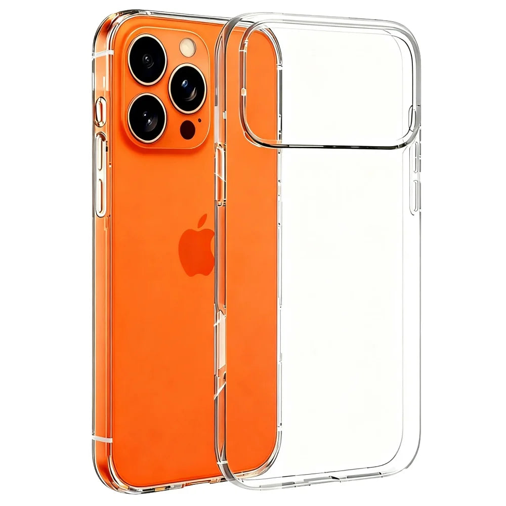 Clear iPhone Case – Transparent Soft TPU Silicone Cover for iPhone 17 Air & Pro Max