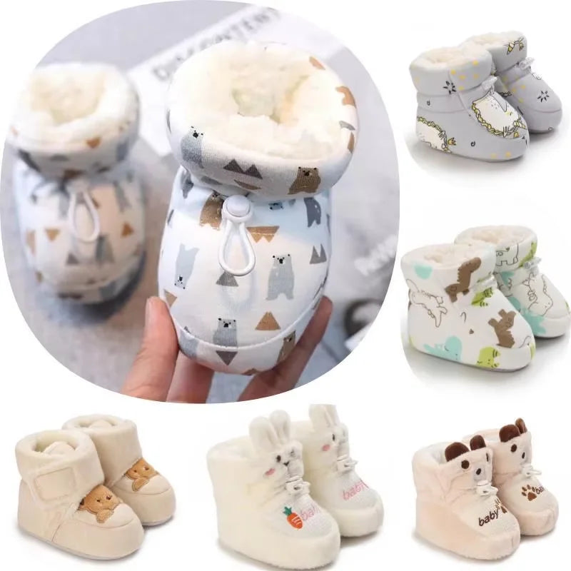Baby Winter Boots – Soft Sole Anti-Slip Warm Toddler Booties for Boys & Girls