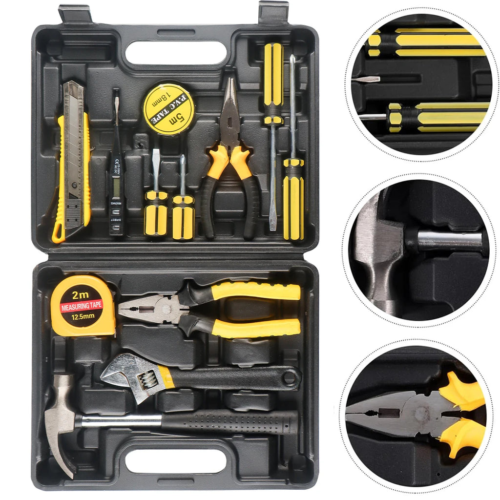 Household Tool Kit with Case – 8 to 13-Piece Home Repair Hand Tool Set