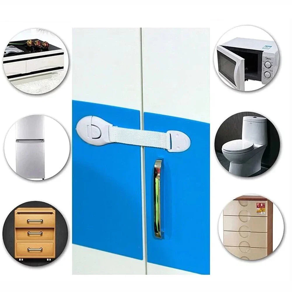 Baby Safety Cabinet Locks – Child-Proof Drawer & Door Locks, 1/5/10 Pack