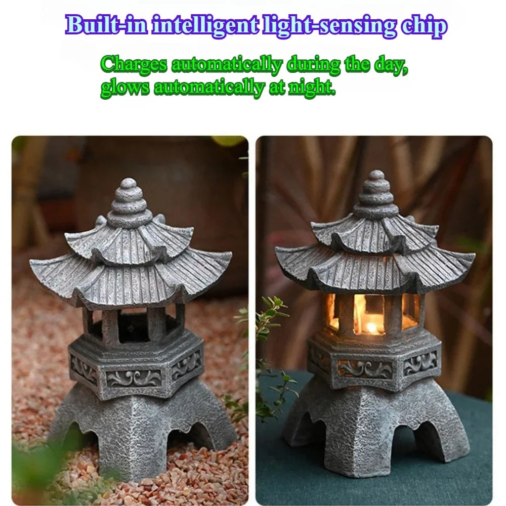 Solar Garden Sculpture Light – Decorative Outdoor Solar Stake Light for Yard & Path