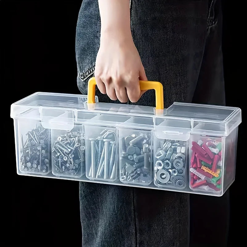 Screw Organizer Box – Compartment Storage Case for Screws & Small Parts, 1 or 3-Pack