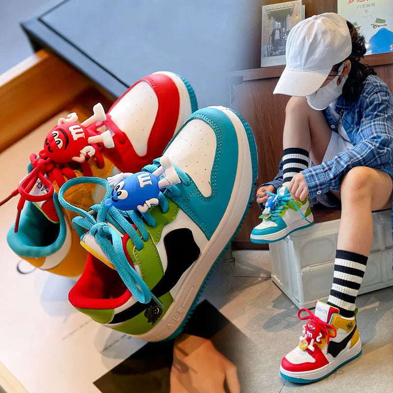 Kids Sneakers – Boys & Girls Sports Basketball Board Shoes, Low & High Top