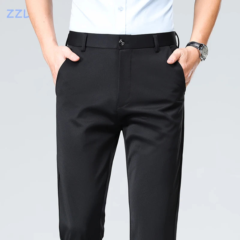 Men's Golf Pants – Quick-Dry Stretch Trousers, Waist 29-40, Multiple Colours