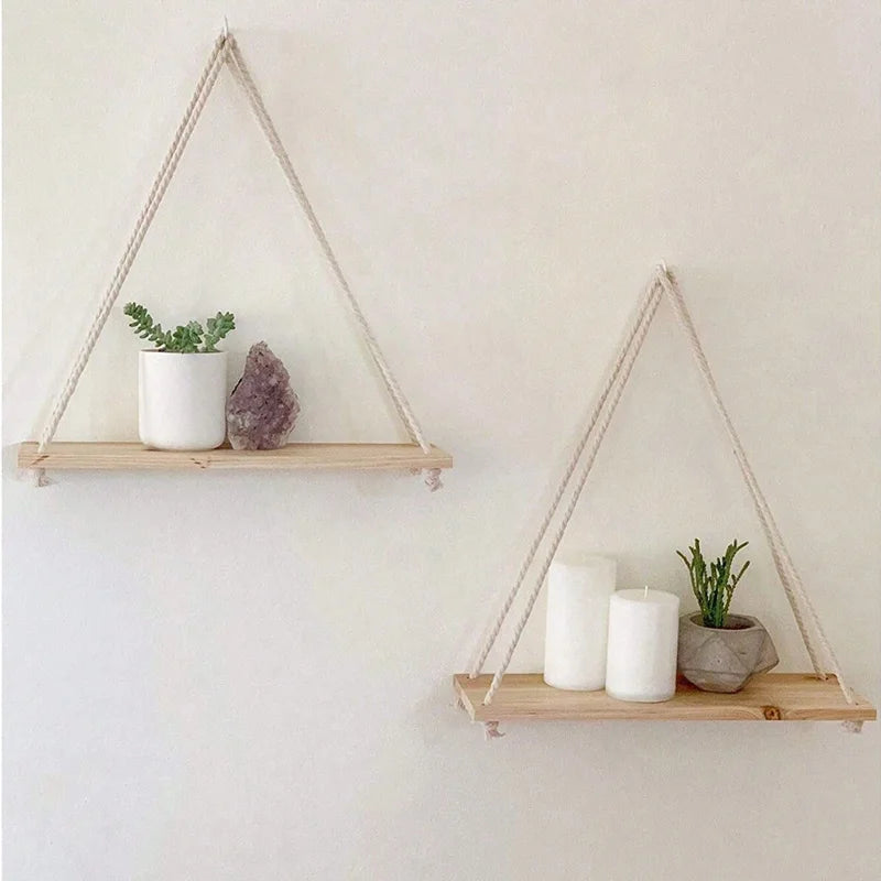 Hanging Wall Shelf Plant Tray