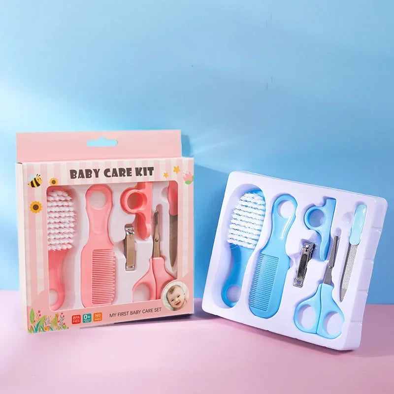 Baby Grooming Kit – 6-Piece Care Set, Hair Comb, Brush, Nail Clipper & Scissors for Toddlers