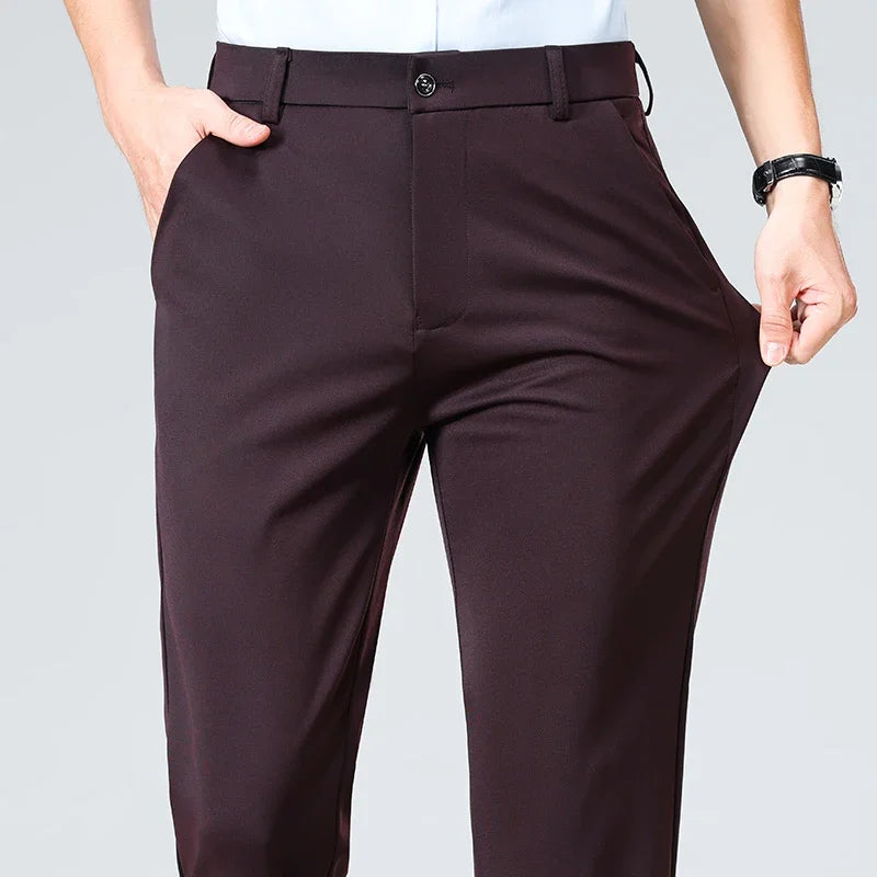 Men's Golf Pants – Quick-Dry Stretch Trousers, Waist 29-40, Multiple Colours