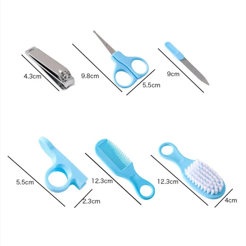 Baby Grooming Kit – 6-Piece Care Set, Hair Comb, Brush, Nail Clipper & Scissors for Toddlers
