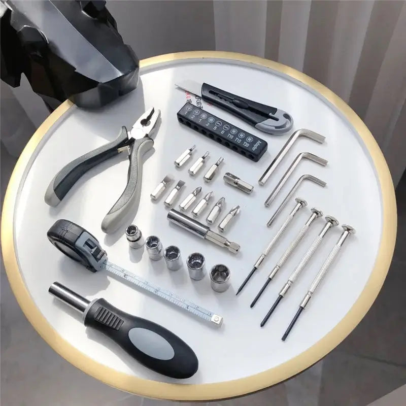 Hardware Tool Set – 27-Piece Home Repair Hand Tool Kit with Storage Case