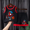 Boys Sport Outfit Set – 2-Piece Breathable Mesh Basketball Vest & Shorts, 1-10Y