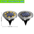 Solar Ground Lights – Waterproof LED In-Ground Landscape Lights, 2-Pack, Warm/Cool White