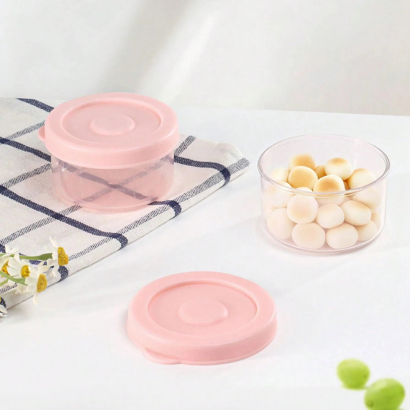 Baby Food Storage Containers – Leak-Proof Steamable PP Feeding Bowls, Stackable, 2/6-Pack