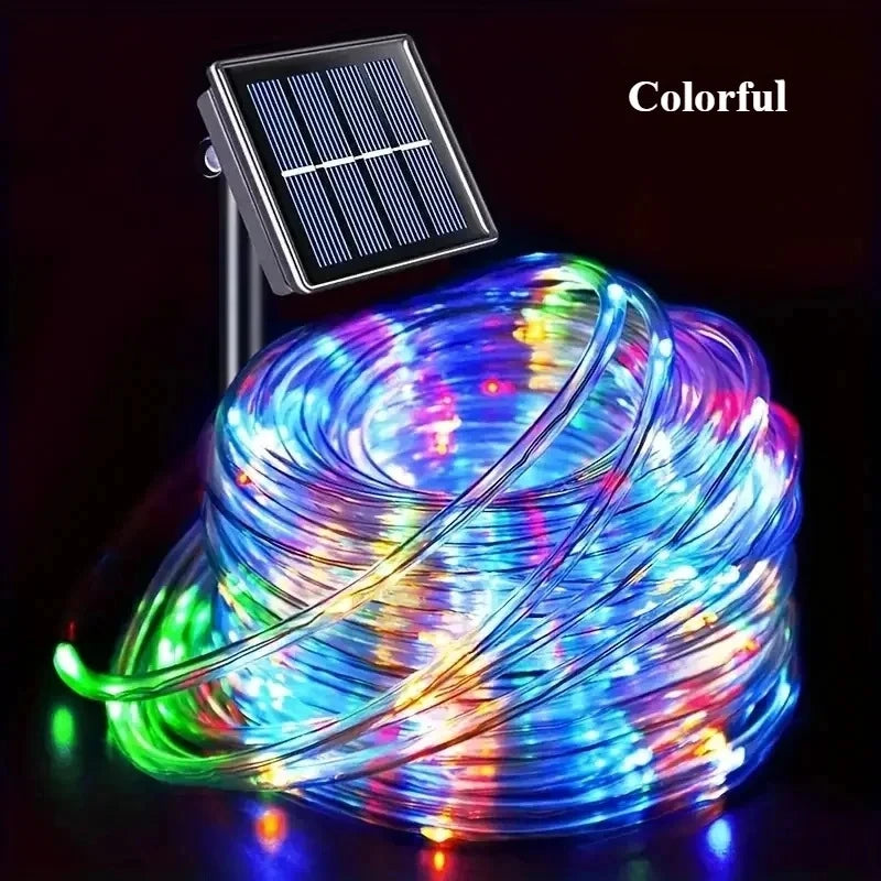 Outdoor String Lights – Waterproof Festoon Patio Lights, 7m/12m, Warm White & Colourful