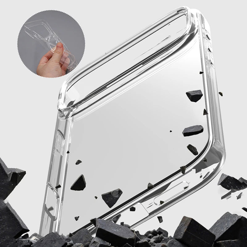 Clear iPhone Case – Transparent Soft TPU Silicone Cover for iPhone 17 Air & Pro Max