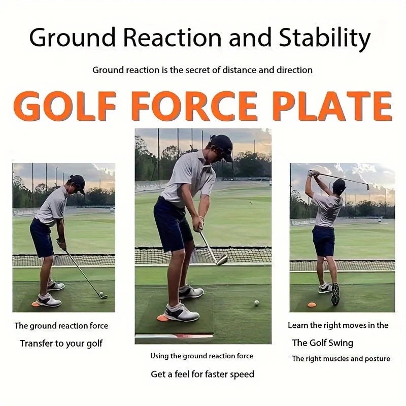 Golf Force Plate Trainer – Swing Speed Training Aid, Pair