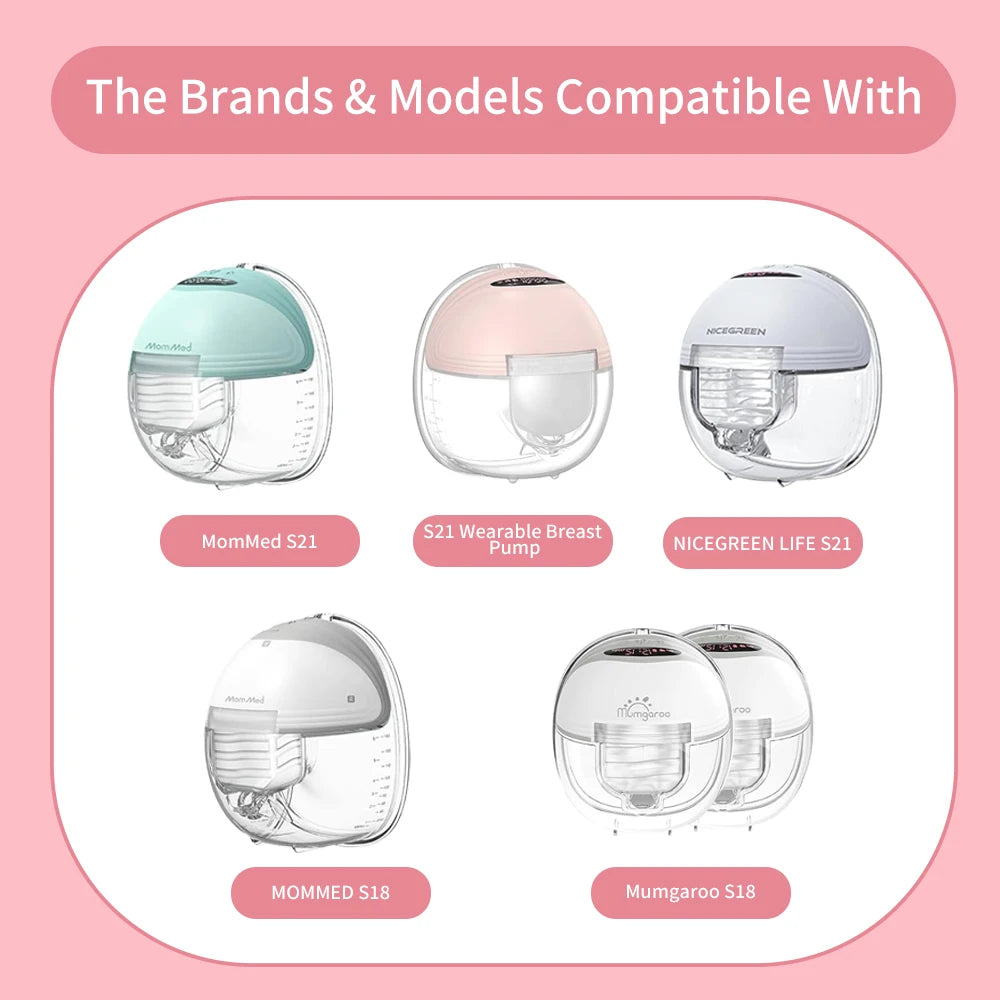 Wearable Breast Pump Parts – Milk Collector Cup, Flange & Duckbill Valve, 24/27mm