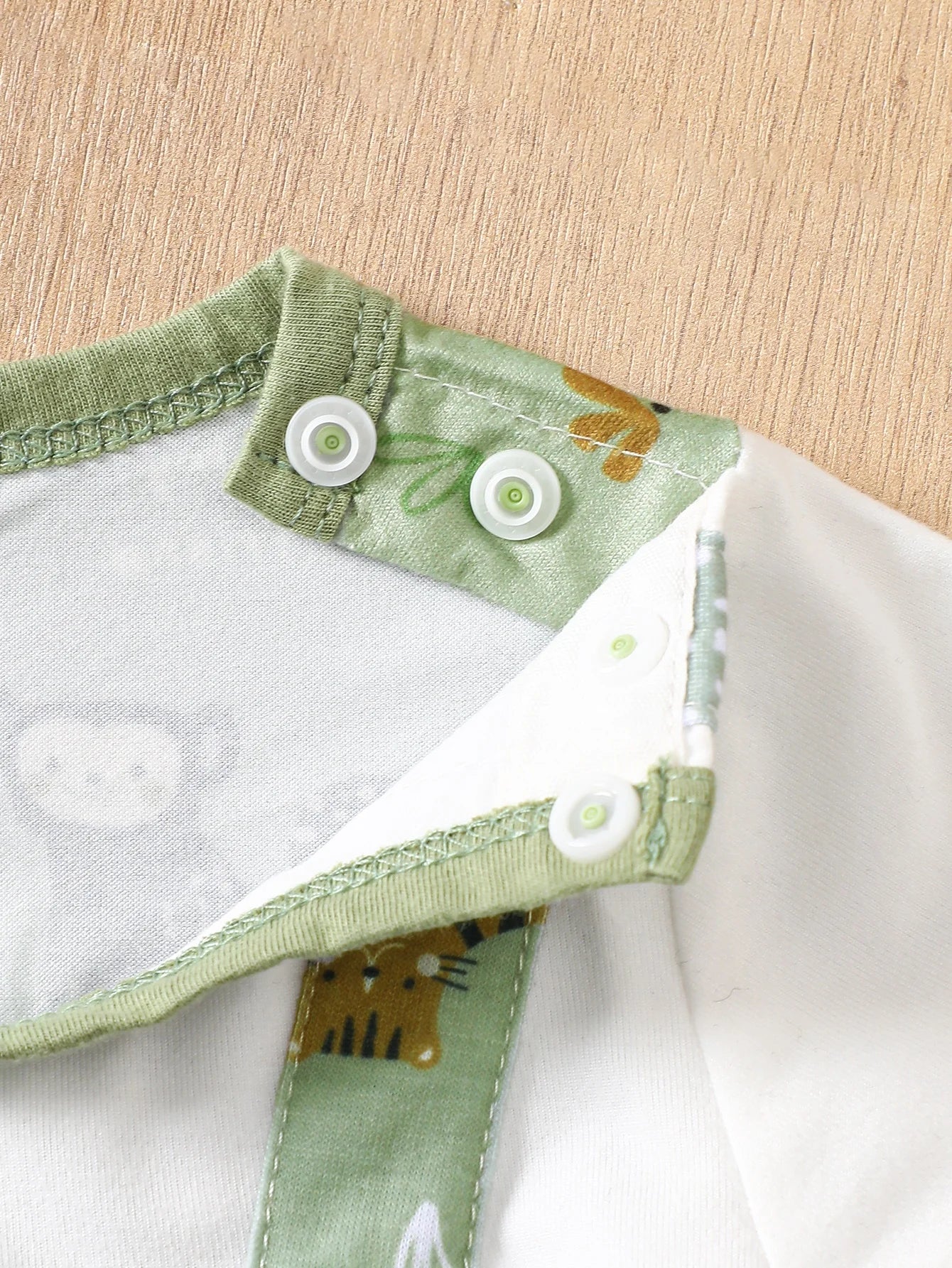 Baby Romper – Koala Animal Print Faux Two-Piece Bodysuit, Short Sleeve, 1-18M