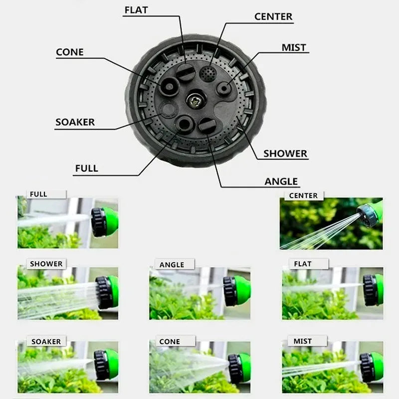 Garden Hose Nozzle – 8-Mode High Pressure Water Spray Gun for Car Wash & Watering
