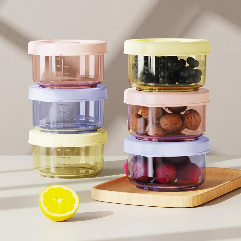 Baby Food Storage Containers – Leak-Proof Steamable PP Feeding Bowls, Stackable, 2/6-Pack