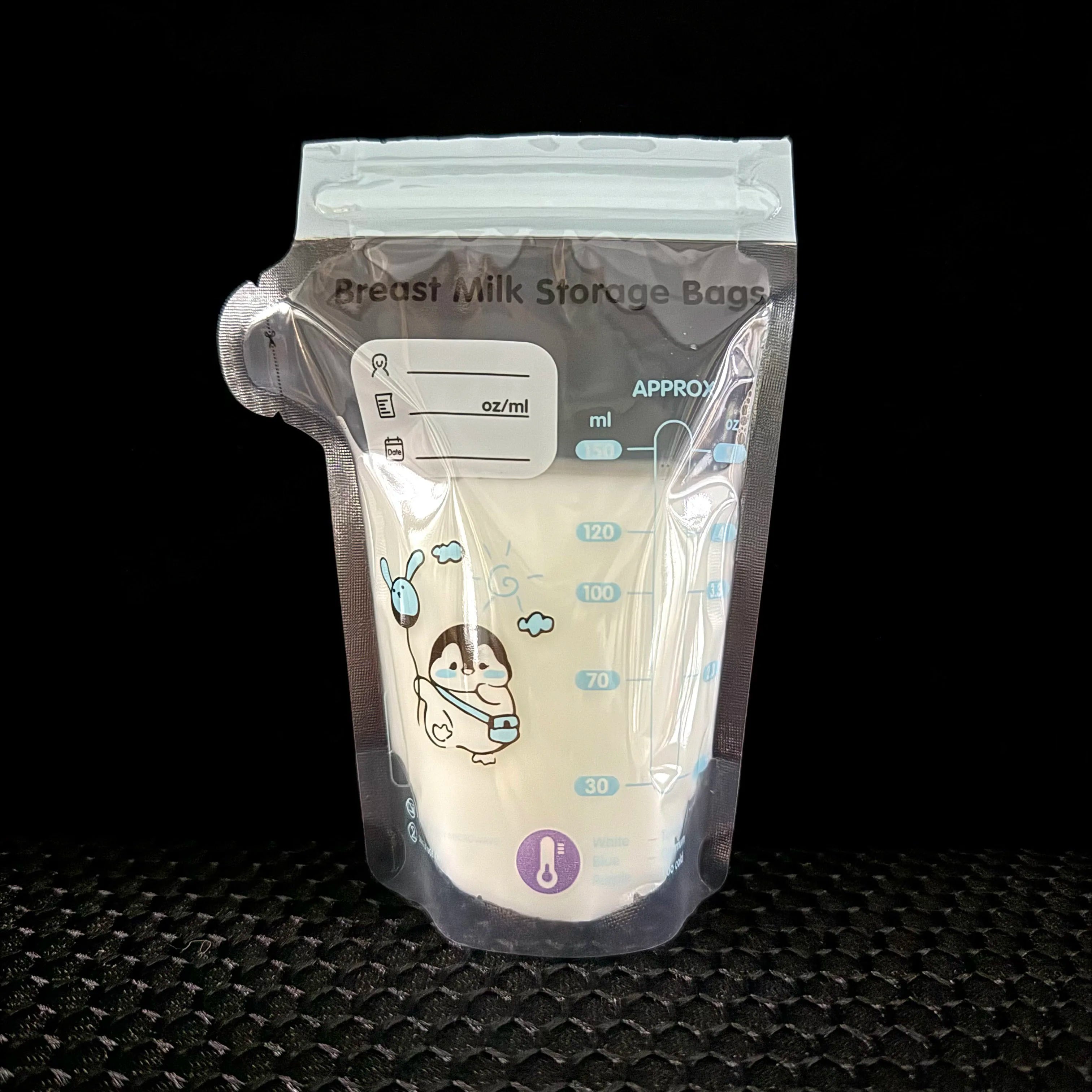 Breast Milk Storage Bags – 40-Pack 150ml BPA-Free Freezer Bags for Baby Food