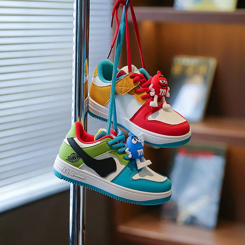 Kids Sneakers – Boys & Girls Sports Basketball Board Shoes, Low & High Top