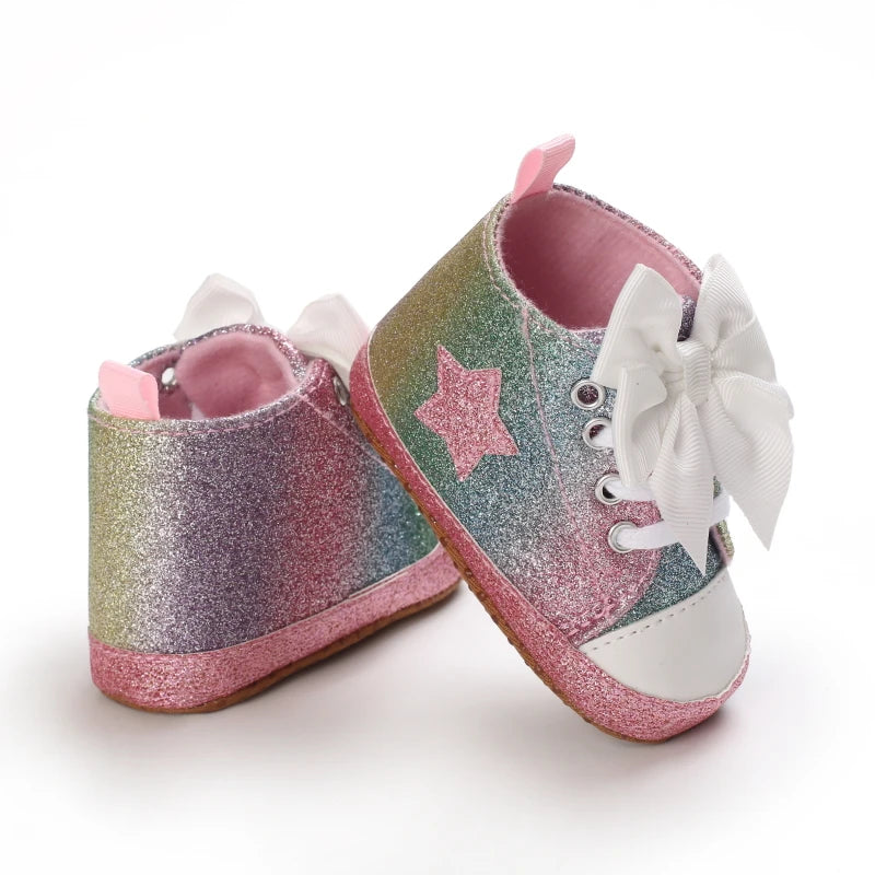 Baby First Walking Shoes – Soft Sole Anti-Slip Casual Sports Shoes, 0-18 Months