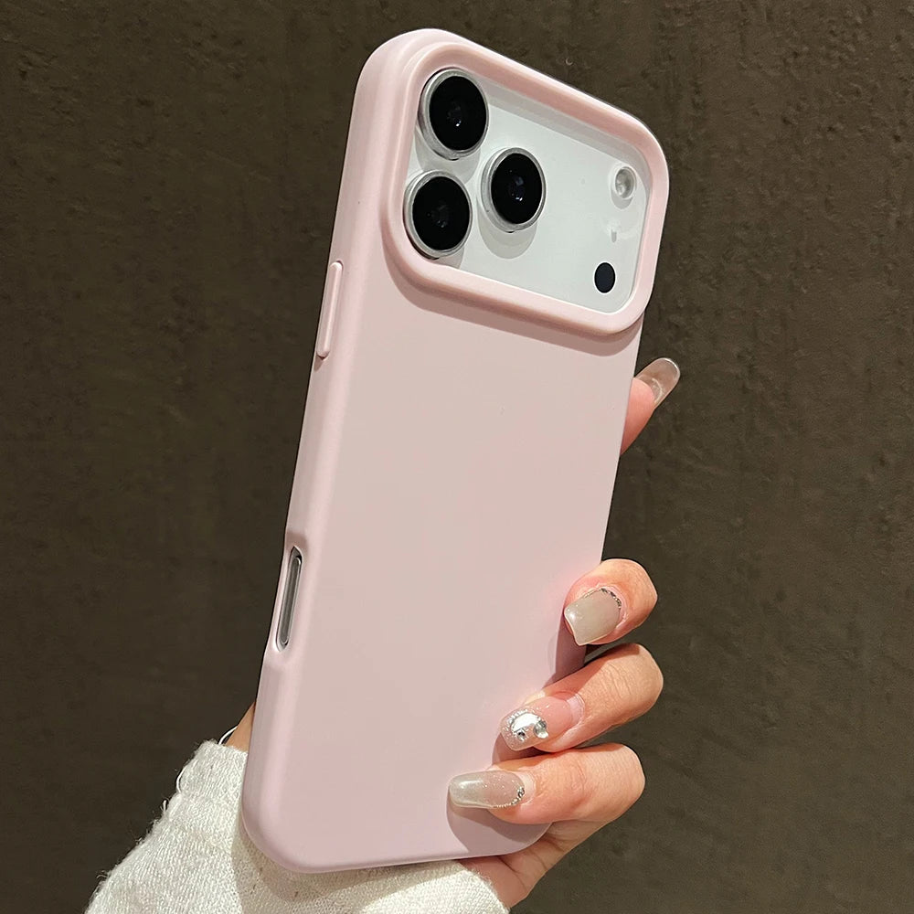 iPhone Case – Candy Colour Matte Silicone Shockproof TPU Cover for iPhone 17 Air & Pro Max