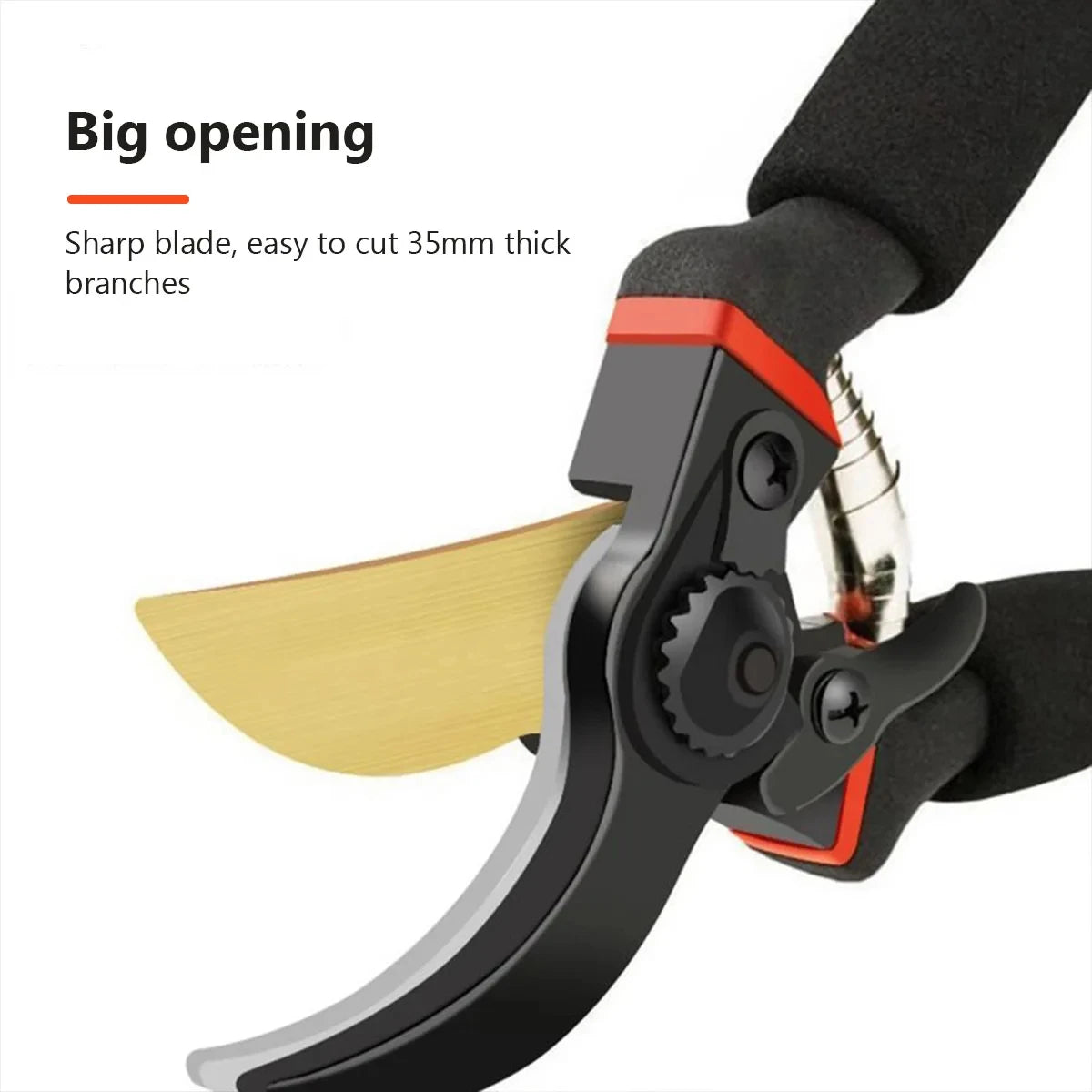 Pruning Shears – Garden Secateurs Hand Pruner for Shrubs, Branches & Orchards, 21.5cm