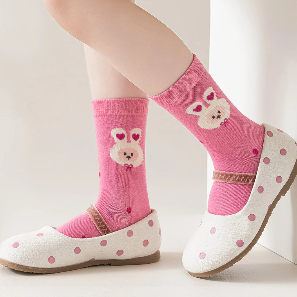 Kids Floor Socks – 5-Pack Anti-Slip Non-Slip Socks for Girls, Babies & Toddlers