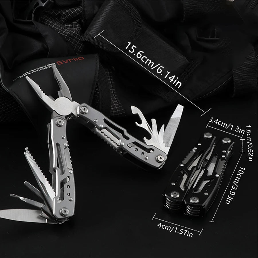 Camping Multitool – Folding Knife & Pliers Multi-Tool for Outdoor Survival