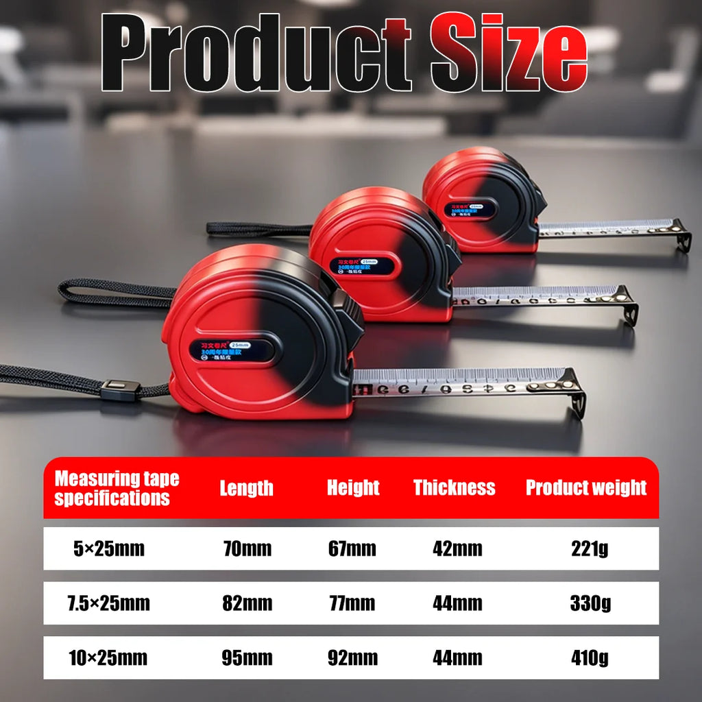 Self-Locking Steel Measuring Tape