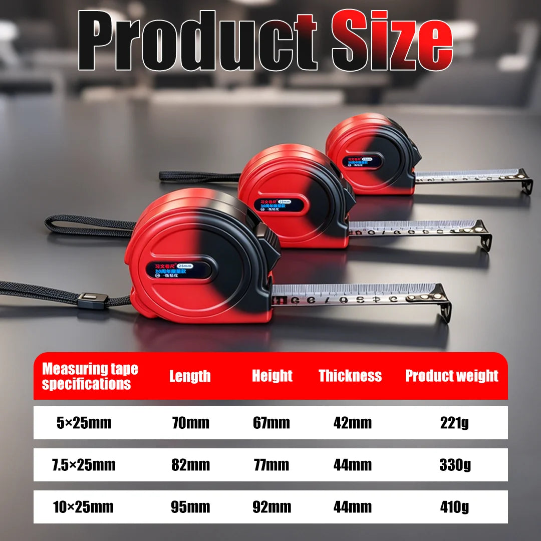 Self-Locking Steel Measuring Tape