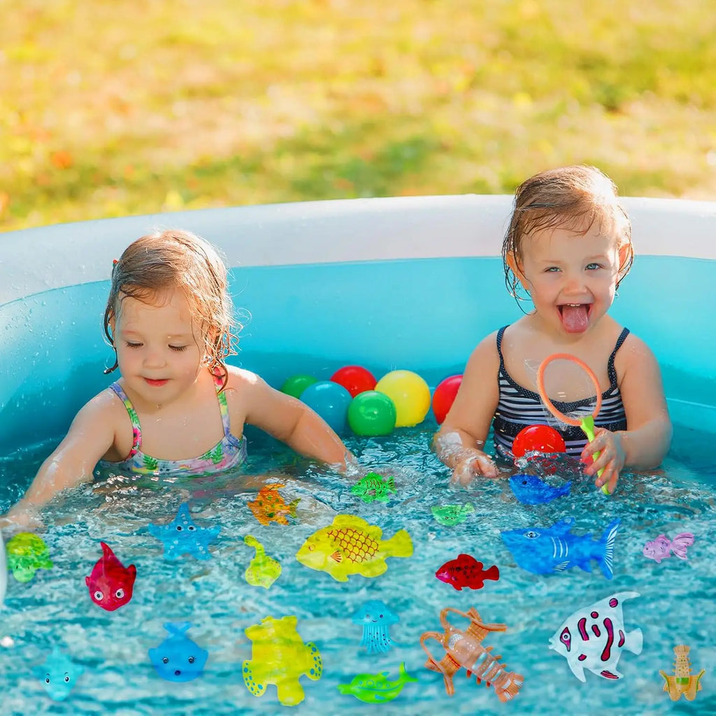 Magnetic Fishing Toy Set – Wooden Fishing Game for Kids, Single/Double Pack