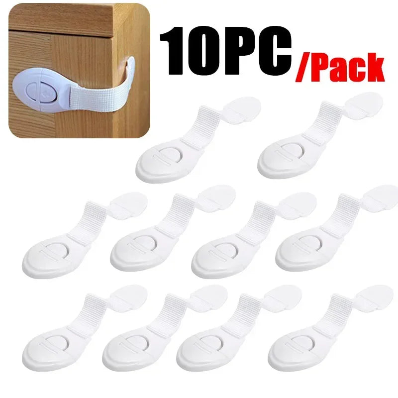 Baby Safety Cabinet Locks – Child-Proof Drawer & Door Locks, 1/5/10 Pack