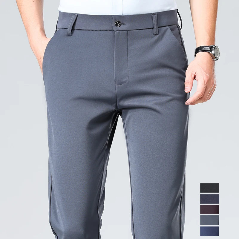 Men's Golf Pants – Quick-Dry Stretch Trousers, Waist 29-40, Multiple Colours