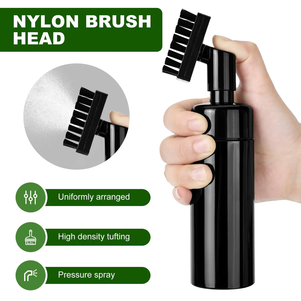 Golf Club Cleaning Brush – U & V-Groove Cleaner Tool, Black & Green