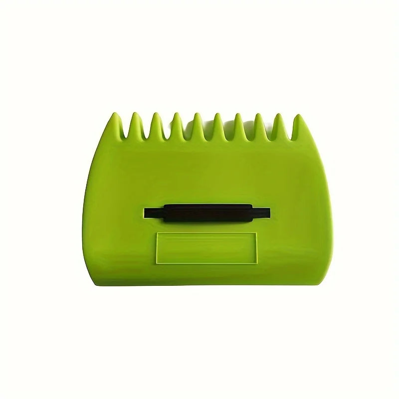 Handheld Garden Rake – Debris Cleanup Tool for Yard & Lawn, Green/Yellow