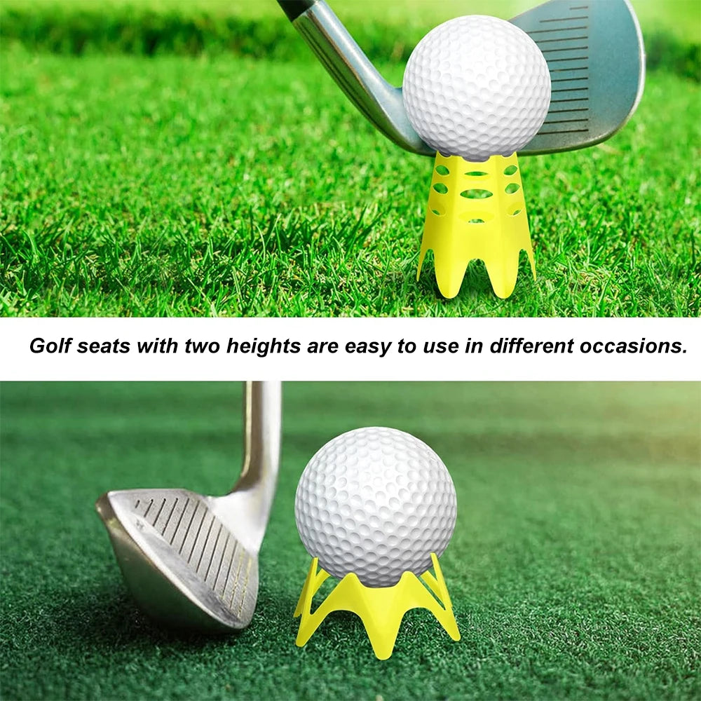 Golf Simulator Tees – Rubber Practice Tees for Hitting Mats, 10-Piece Set