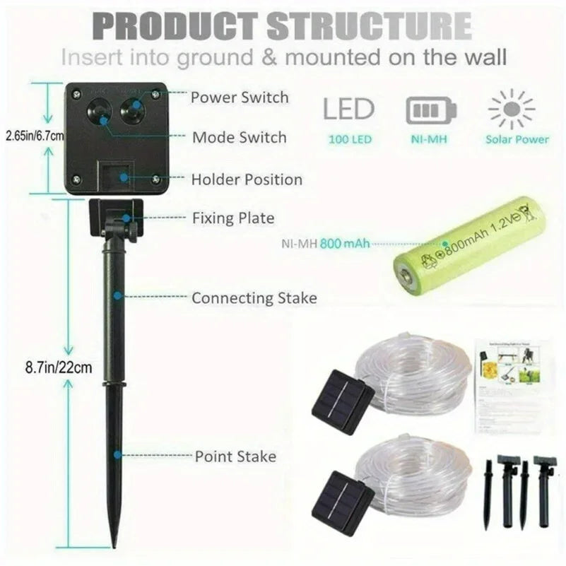 Outdoor String Lights – Waterproof Festoon Patio Lights, 7m/12m, Warm White & Colourful