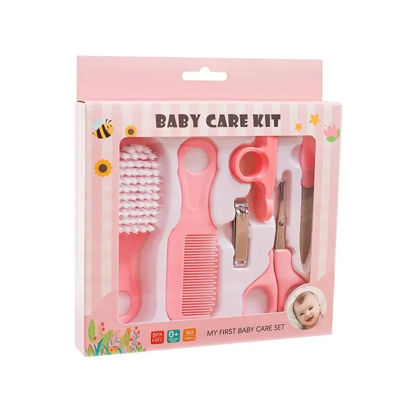 Baby Grooming Kit – 6-Piece Care Set, Hair Comb, Brush, Nail Clipper & Scissors for Toddlers