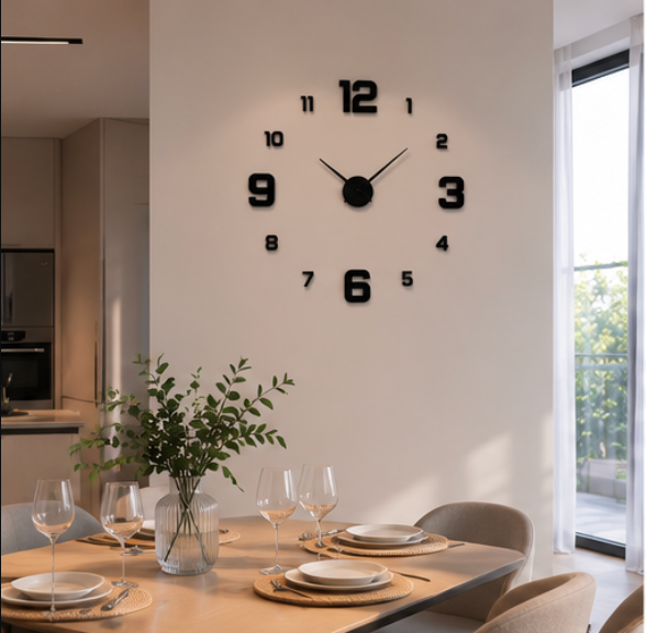 Frameless Silent Wall Clock