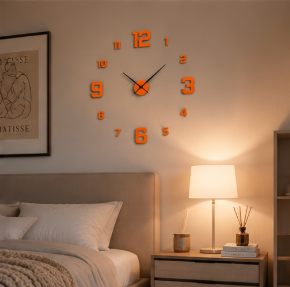 Frameless Silent Wall Clock