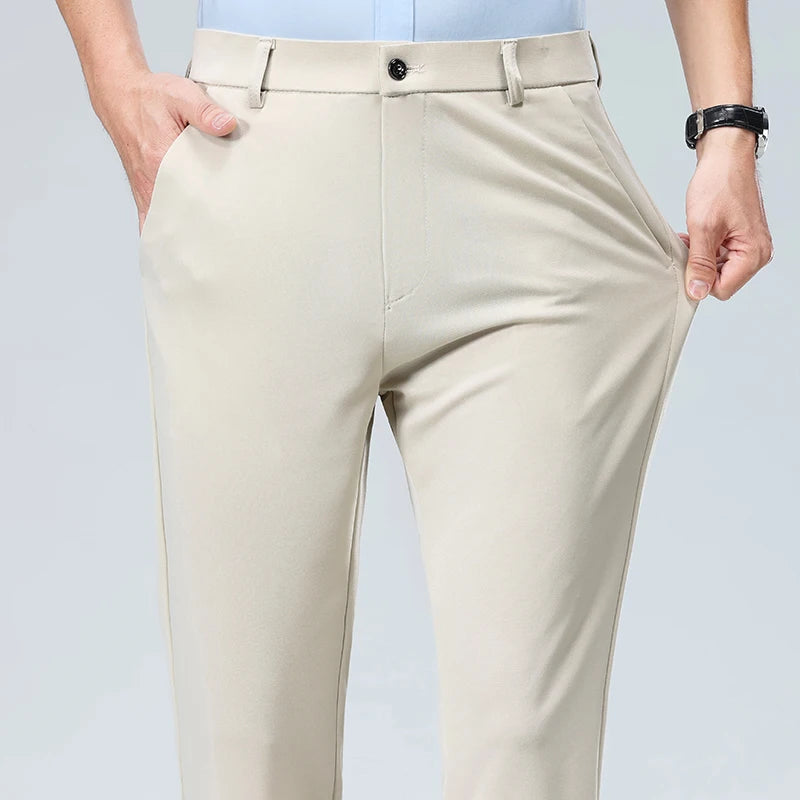 Men's Golf Pants – Quick-Dry Stretch Trousers, Waist 29-40, Multiple Colours