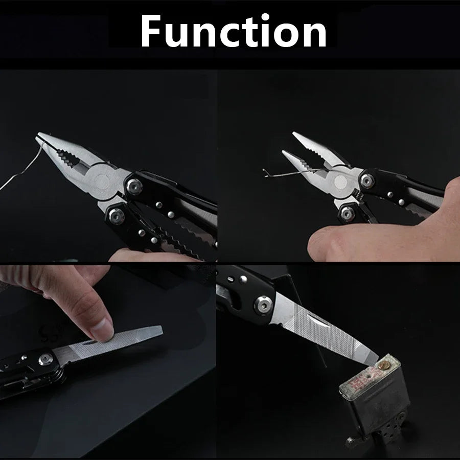Camping Multitool – Folding Knife & Pliers Multi-Tool for Outdoor Survival